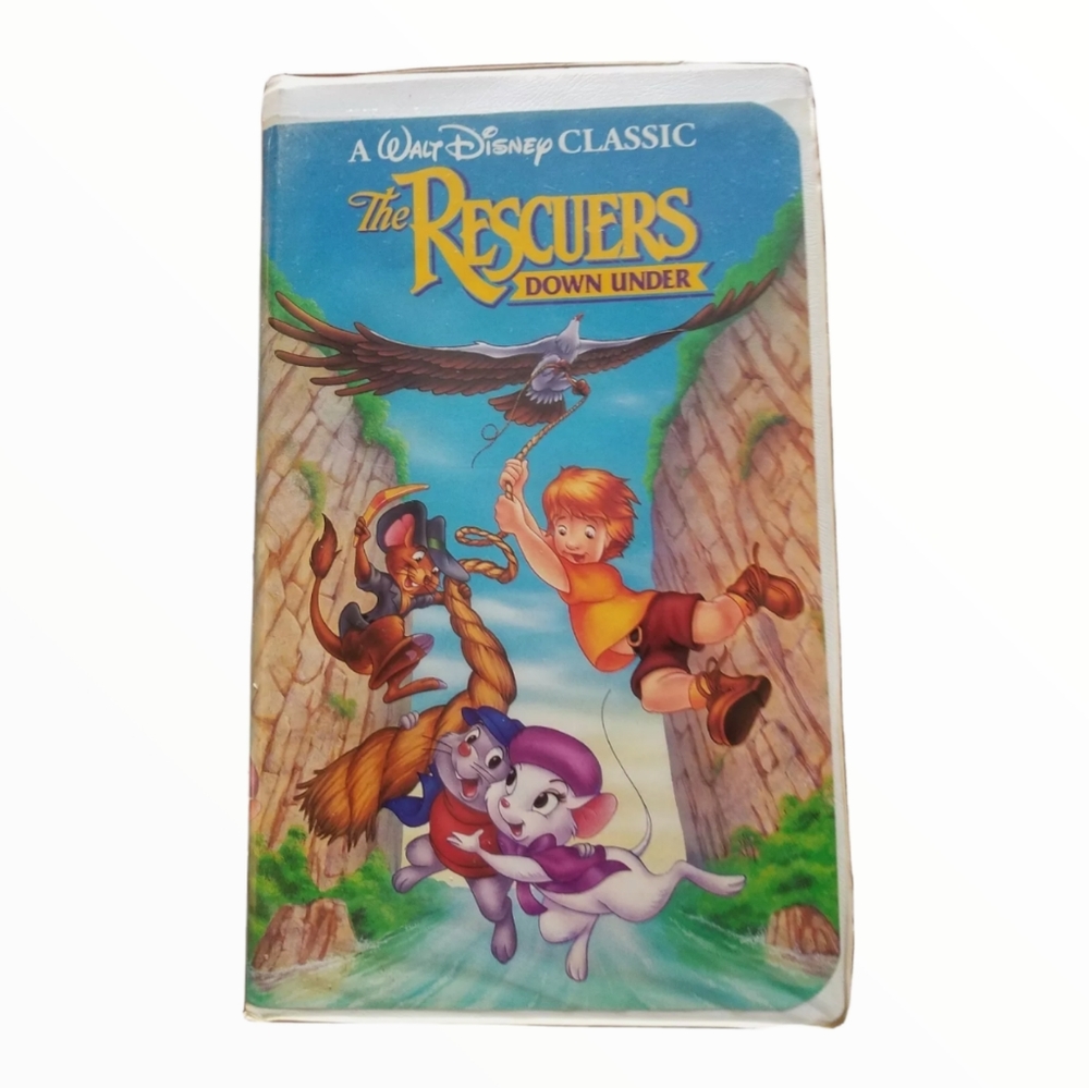 Walt Disney Classic Black Diamond TheRescuers Down Under VHS Tape